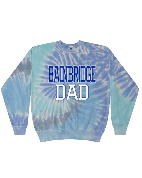 BBES - CD8100 - Tie-Dye Adult 100% Cotton Crew Neck Sweatshirt - Lagoon ONLY