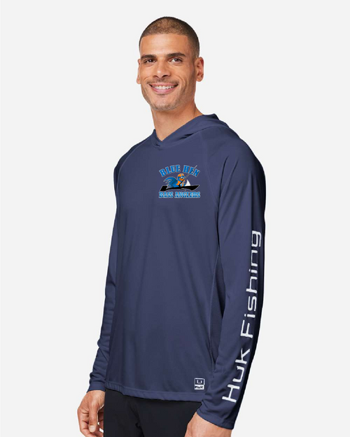 BHBA - H12L010 - HUK Men's LoPro Pursuit Long Sleeve Hooded T-Shirt