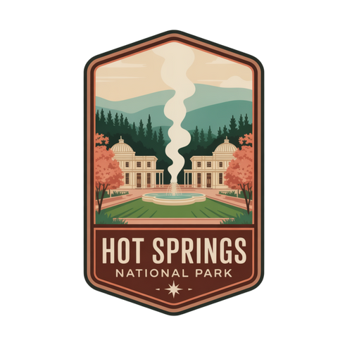 National Parks - Hot Springs - Unisex Apparel