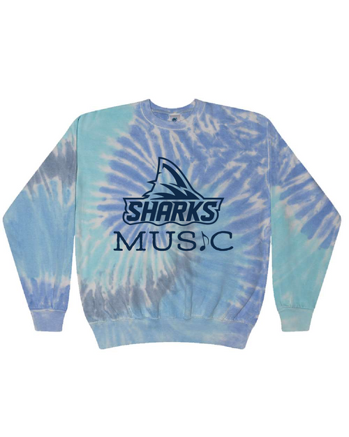 AGWMD - CD8100 - Tie-Dye Adult 100% Cotton Crew Neck Sweatshirt -- Lagoon ONLY