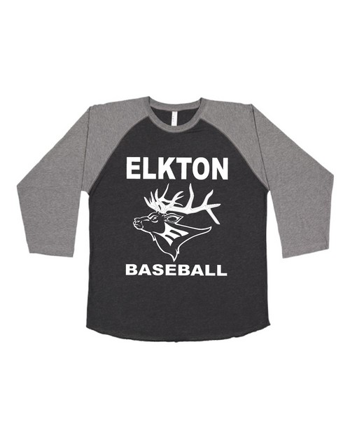 EHSBB - 3530- LAT Women's Baseball Fine Jersey Three-Quarter Sleeve Tee