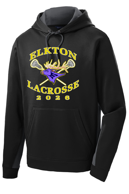 EHS Lax - ST235 - Sport-Tek® Sport-Wick® Fleece Colorblock Hooded Pullover