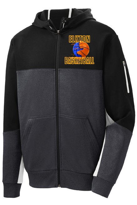 EMSA - ST245 - Sport-Tek® Tech Fleece Colorblock Full-Zip Hooded Jacket