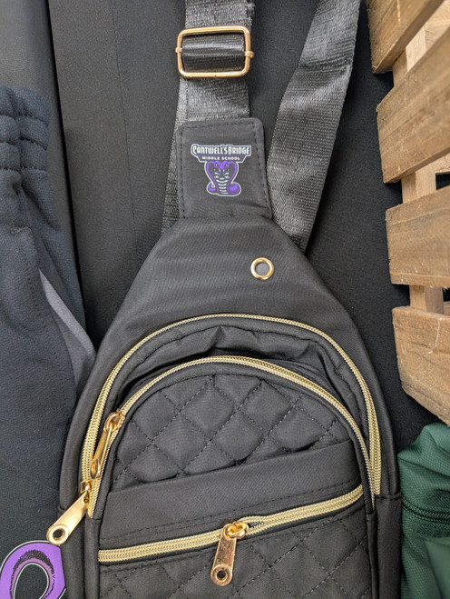 MDM - Black Over the shoulder bag w/ small CBMS logo 