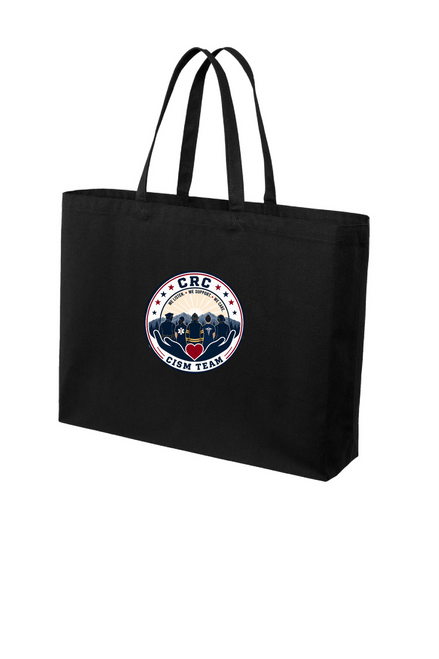 CRCCISM - BG427 Port Authority® Cotton Canvas Jumbo Tote - With Embroidery design