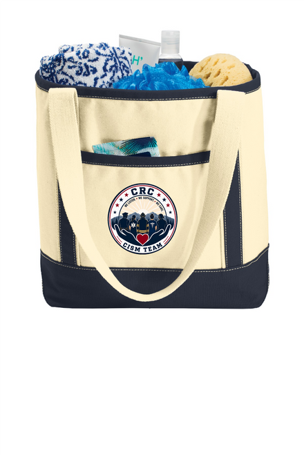 CRCCISM - BG412 Port Authority® Medium Cotton Canvas Boat Tote - With Embroidery design