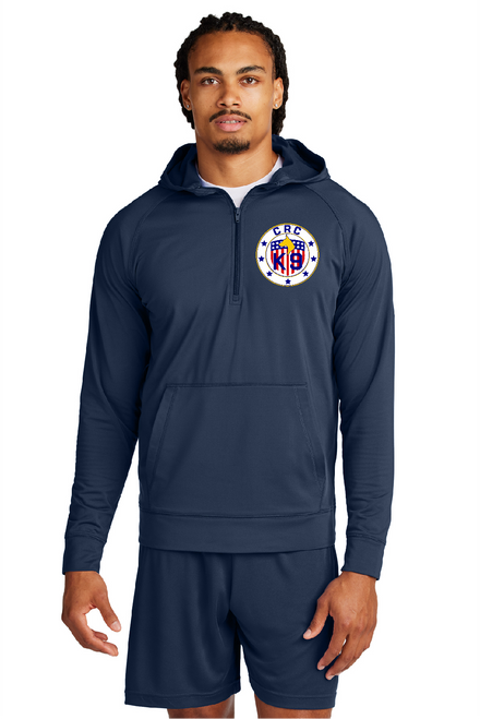 CRC - ST856 - Sport-Tek® Sport-Wick® Stretch 1/2-Zip Hoodie - with embroidery design