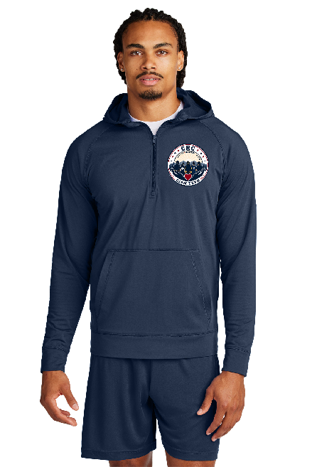 CRCCISM - ST856 - Sport-Tek® Sport-Wick® Stretch 1/2-Zip Hoodie - with embroidery design
