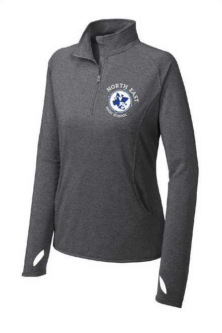 NEHSMB - LST850 - Sport-Tek® Ladies Sport-Wick® Stretch 1/4-Zip Pullover