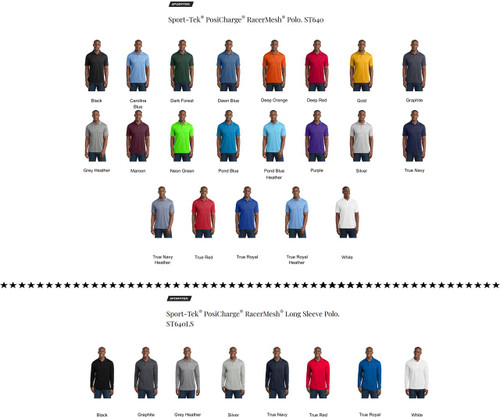 ASD - Staff Polo Variety - Long Sleeve & Short Sleeve