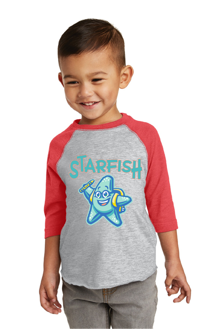 BMECC - RS3330 - Rabbit Skins Toddler Baseball Fine Jersey Three-Quarter Sleeve Tee