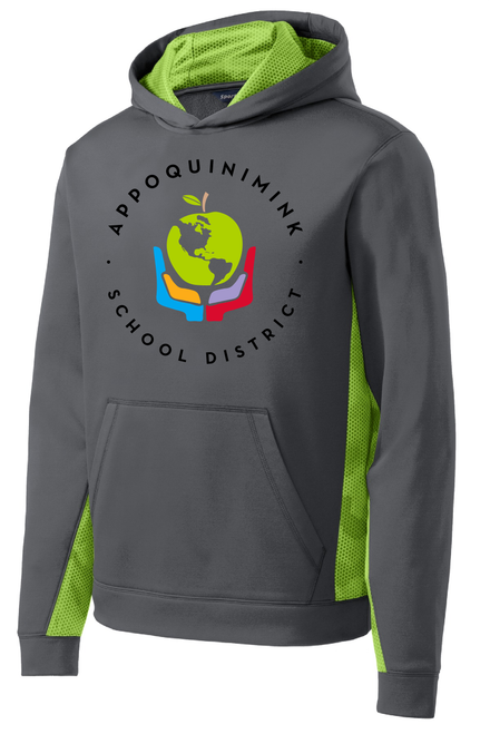 SMECC - YST239 - Sport-Tek® Youth Sport-Wick® CamoHex Fleece Colorblock Hooded Pullover