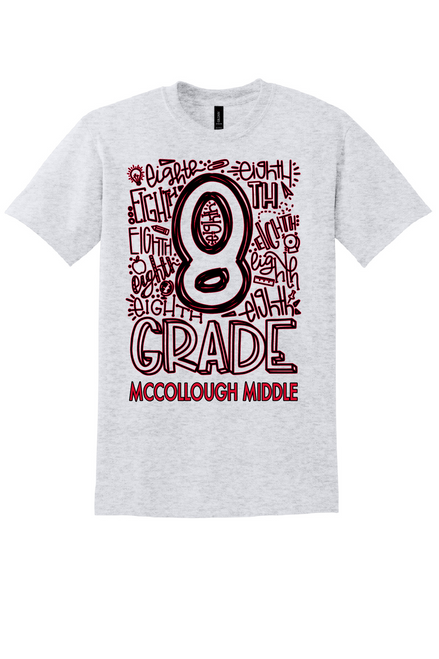 MMS - 8th grade design - on ASH -  with teacher's name OR graduation year added to the back