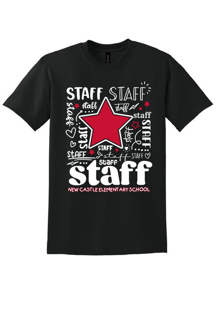 NCES - STAFF design - on BLACK - with name on back