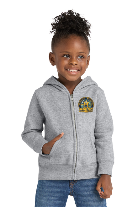 NEES - CAR78ZH - Port & Co™ Toddler Core Fleece Full-Zip Hooded Sweatshirt