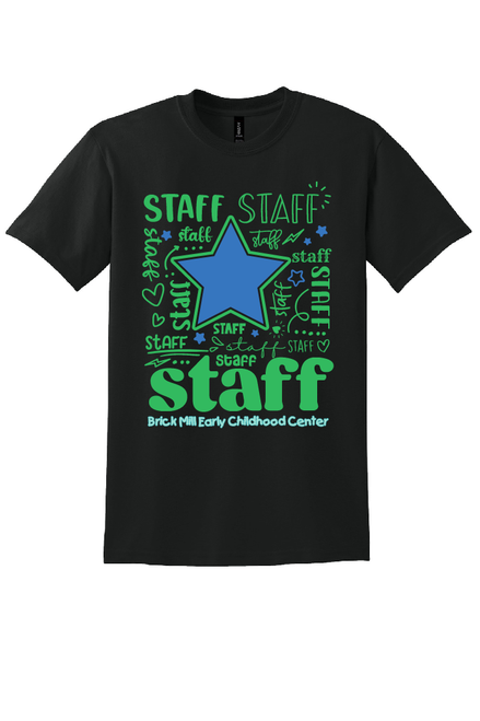 BMECC - STAFF design - on BLACK - with name on back