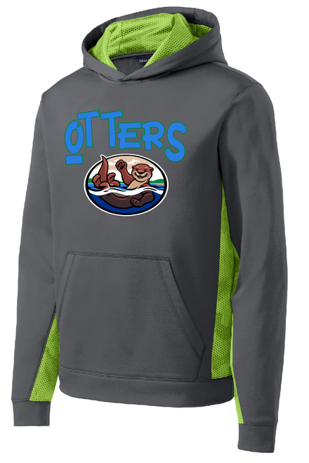 OSE - YST239 - Sport-Tek® Youth Sport-Wick® CamoHex Fleece Colorblock Hooded Pullover