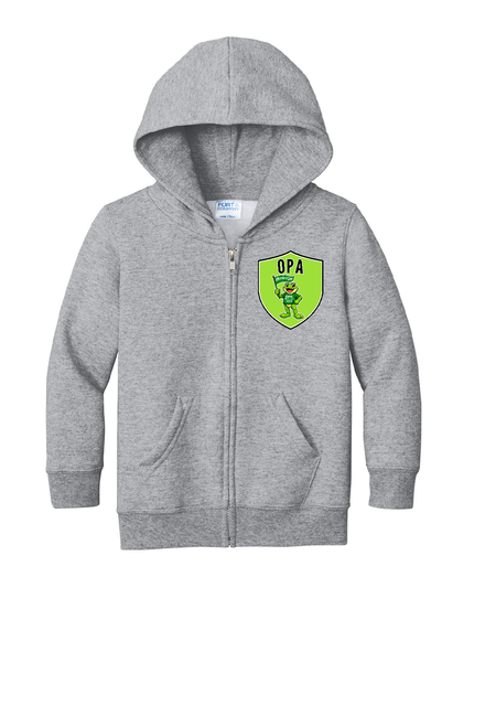 HHES - CAR78ZH - Port & Co™ Toddler Core Fleece Full-Zip Hooded Sweatshirt