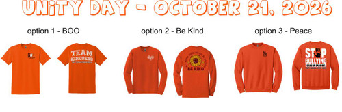 Unity Day - 2026 Front & Back Design -- on ORANGE apparel