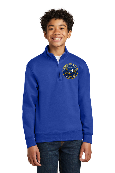 TES - PC78YQ - Port & Co™ Youth Core Fleece 1/4-Zip Pullover Sweatshirt