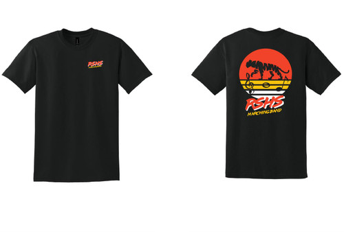 RSHSMB - Band Logo Shirt on BLACK - w/ small front & large logo on back