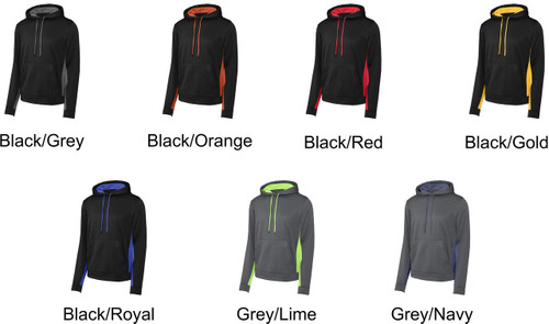 OSE - ST235 - Sport-Tek® Sport-Wick® Fleece Colorblock Hooded Pullover - Adult & Youth