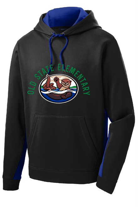 OSE - ST235 - Sport-Tek® Sport-Wick® Fleece Colorblock Hooded Pullover - Adult & Youth