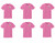CCW - Pink Unisex Apparel - Small design on front &  large design on back on PINK apparel
