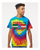 HHES - CD101 - Multi (2-5) - House Shield on Reactive Rainbow Tie Dye - Unisex Apparel 