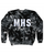 MHSMD - CD8100 - Tie-Dye Adult 100% Cotton Crew Neck Sweatshirt -- Multiblack only