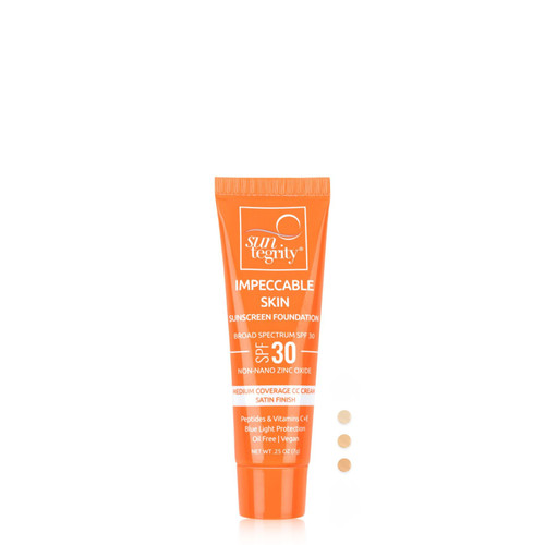 This is the thumbnail image of Deluxe Sample Tube (0.25oz) of Impeccable Skin Broad Spectrum SPF 30 for face. The product is available in 6 shades.