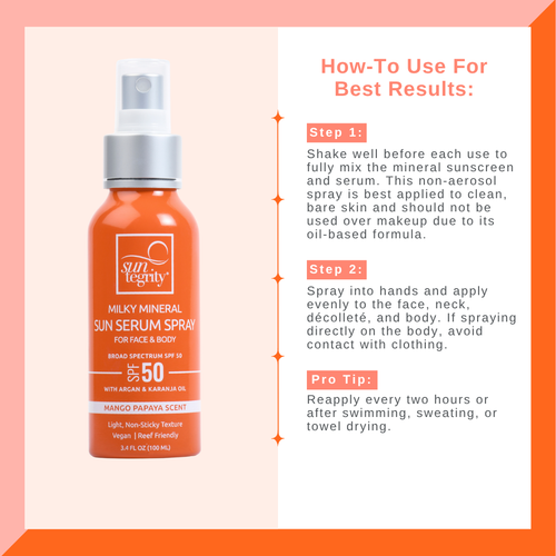 Suntegrity Milky Mineral Sun Serum Spray How-To for Best Results