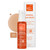 Image showing the packaging for the Tinted Mineral Sun Drops (in a box) and swatch of the medium tan tint color.