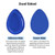 Image of the sponge showing the front silicone side and back foam size and how best to use each side.