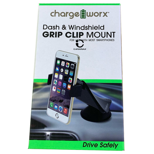 Chargeworx Dash and windshield Grip Clip Mount