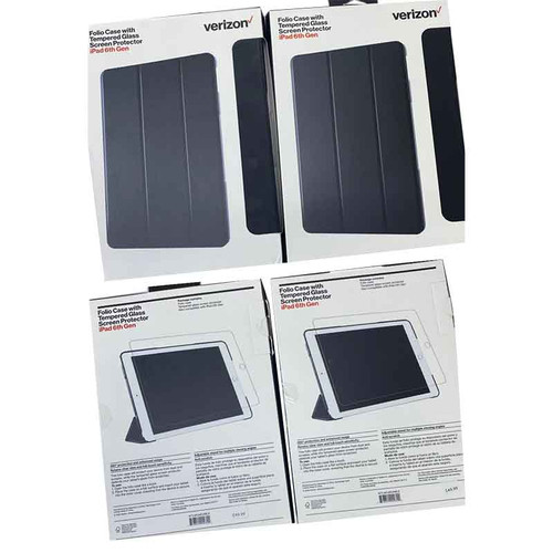 Folio Case with Tempered Glass for iPad 6th Gen Folio Case with Tempered Glass for iPad 6th Gen