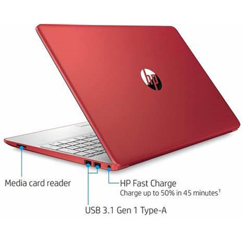 HP 15.6" Laptop PC (Scarlet Red)