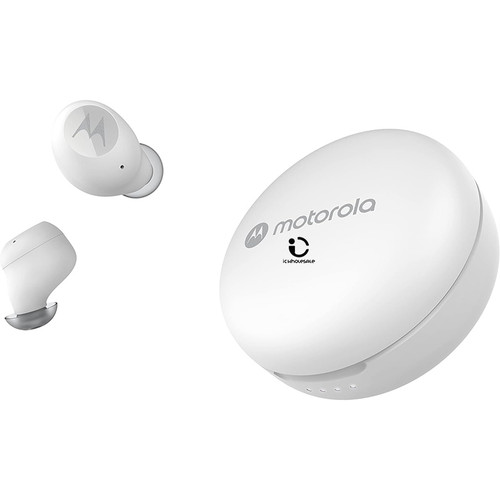 MOTO BUDS 250
WIRELESS EARBUDS
Ensuring a total playtime of up to 18 hours, along with a convenient wireless charging case, MOTO BUDS 250 ensures uninterrupted connectivity through all of life's moments. Equipped with smart touch/voice controls, it facilitates effortless hands-free calling with superior sound quality. The all-weather IPX5 water resistance adds a layer of protection against sweat, spills, and accidents.