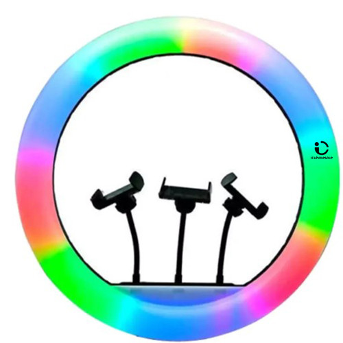 Elevate your creative space with the RGB LED Soft Ring Light MJ56. Immerse yourself in a dynamic RGB spectrum, tailor lighting preferences with adjustable brightness and color temperature, enjoy 360-degree flexibility, and connect hassle-free via USB. Effortlessly attach to devices with the universal clip, ensuring flattering and even lighting on the go.