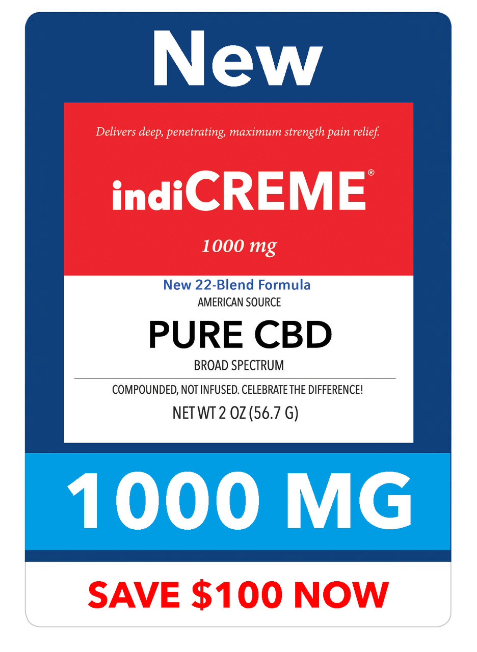 Sootheen® indiCREME® 1000 mg. CBD pain relief cream