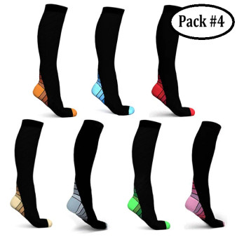 Athletic Fit Compression Socks with Graduated Target Zones 20-30 mmHg Support Stockings
