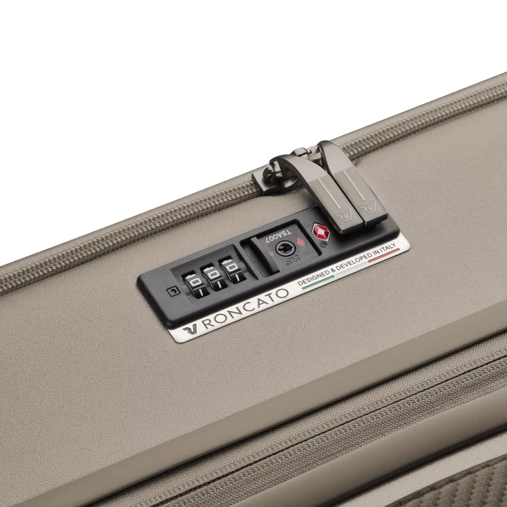 roncato FLORENCE Large Expandable Spinner with Front Pocket - tsa lock