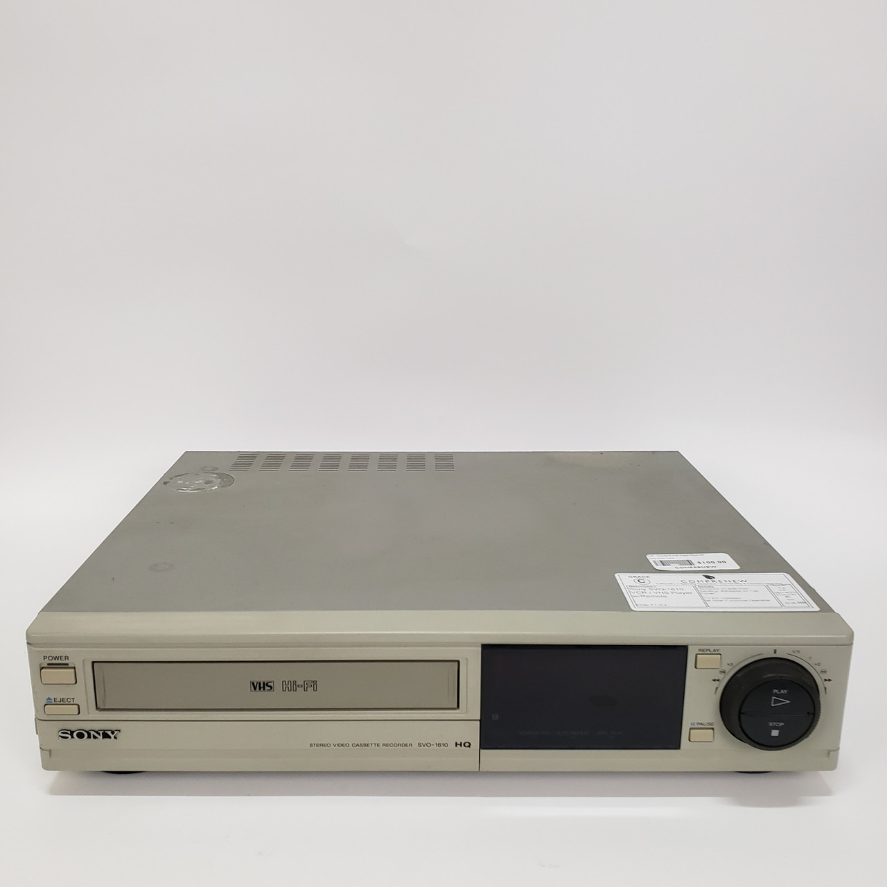 Sony SVO-1610 VCR/VHS Player | Grade C