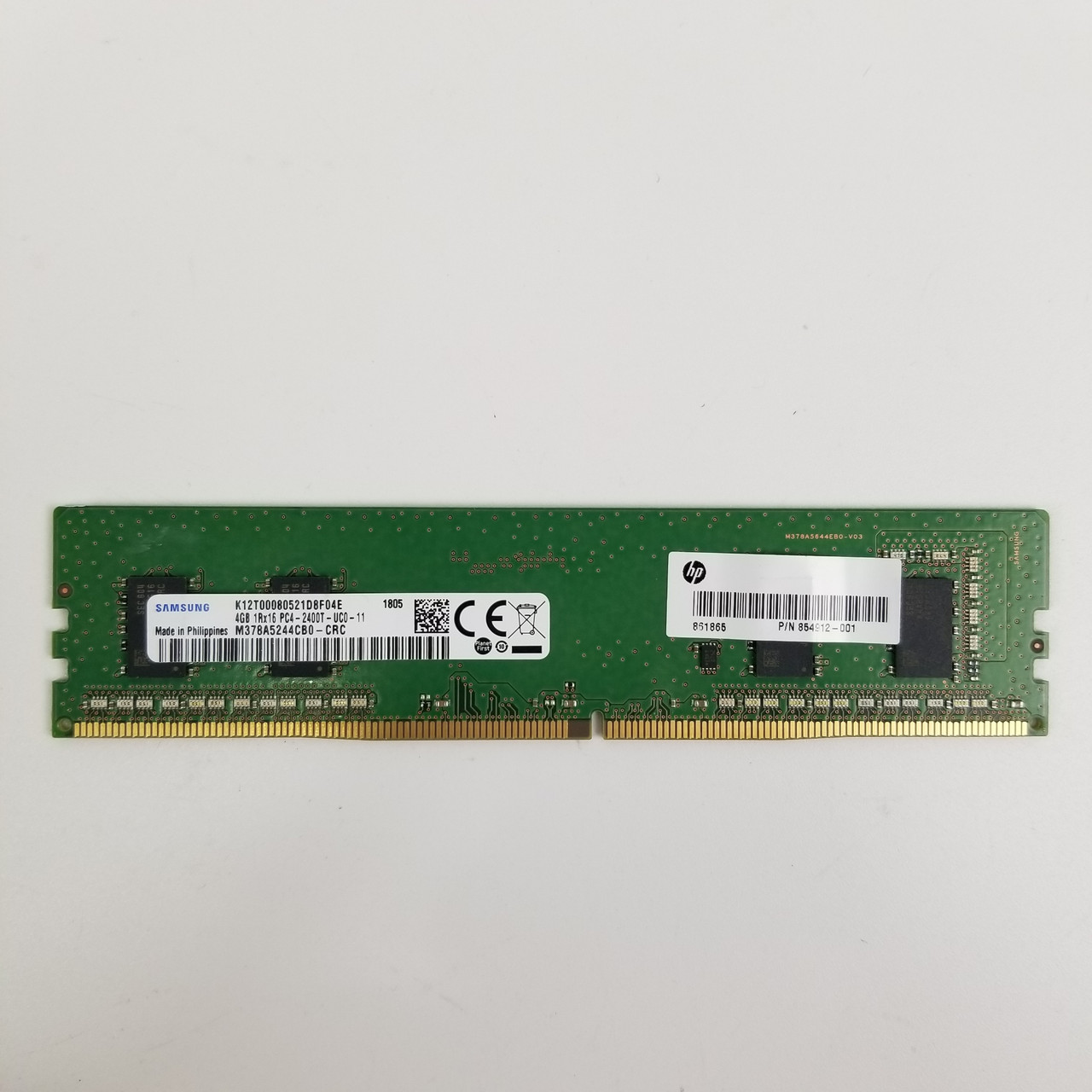 4GB PC4-19200 2400MHz DIMM DDR4 ECC RAM | Grade A