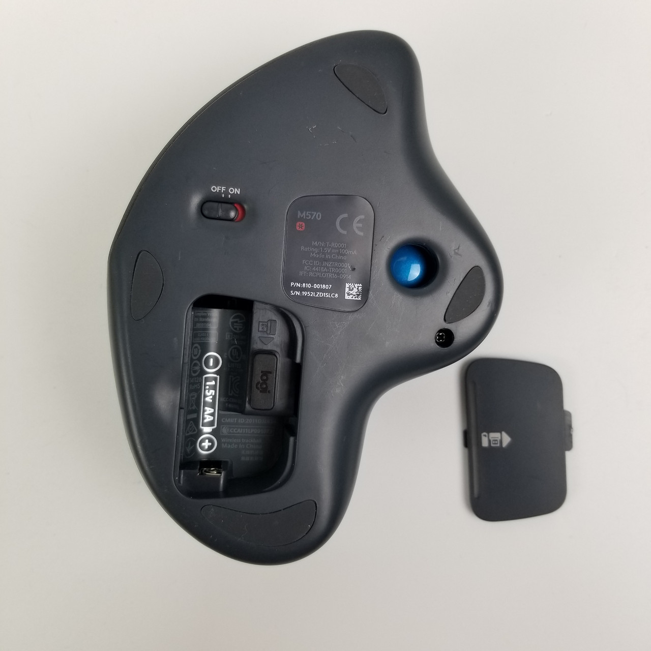 Logitech M570 USB Wireless Trackball Mouse | Grade B