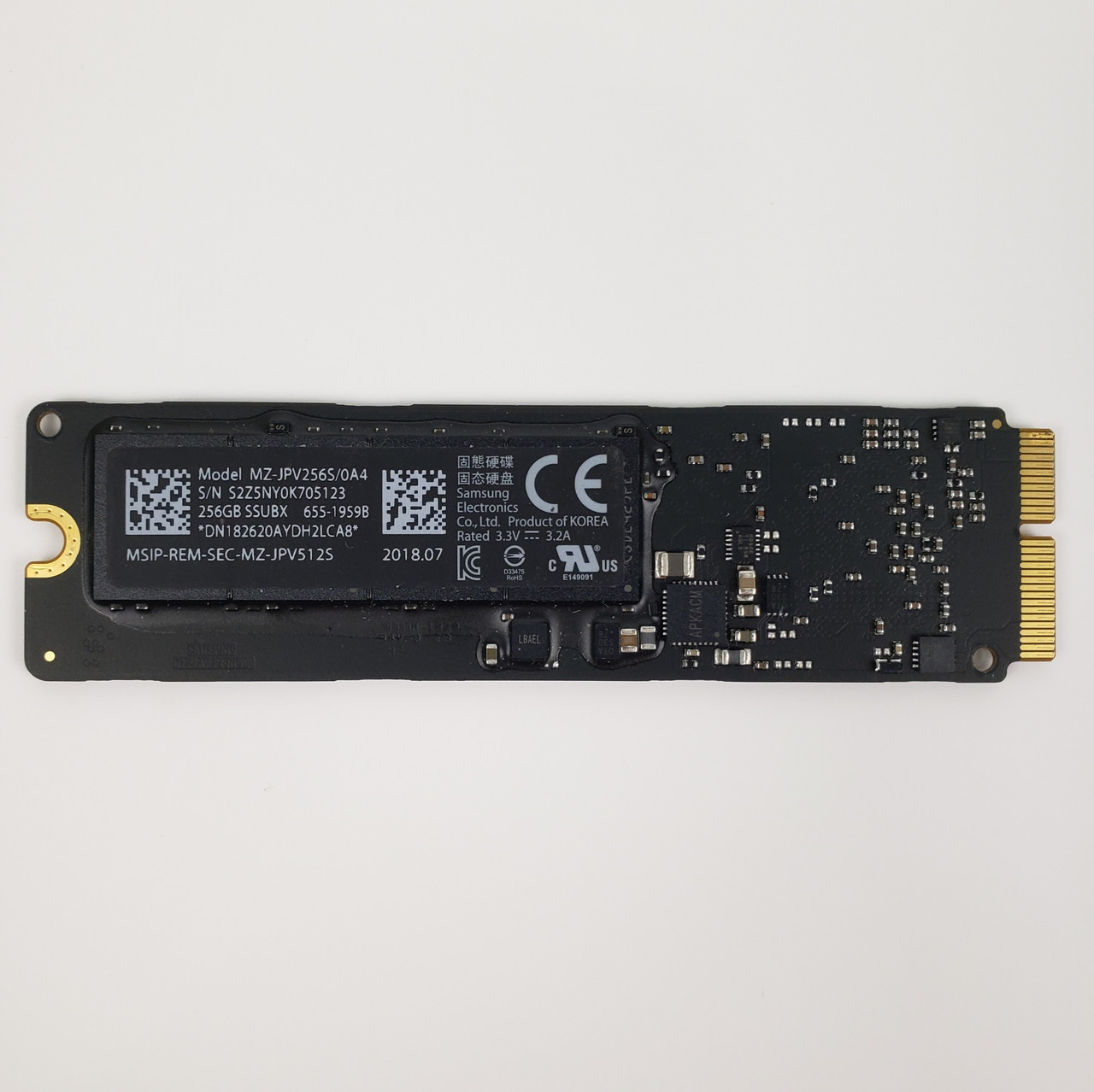 Samsung MZ-JPV256S/0A4 256GB B-Key 2280 Gen3 M.2 NVMe SSD | Grade A