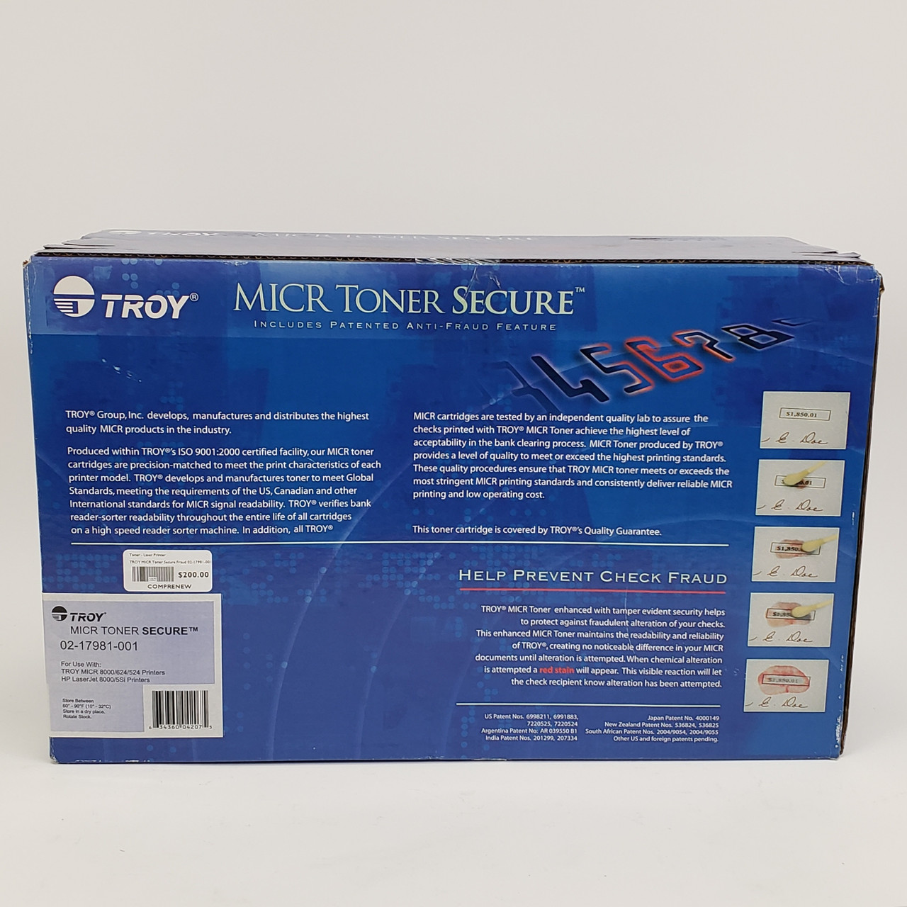 TROY MICR 02-17981-001 Toner Secure Fraud Resistant Cartridge | Grade A