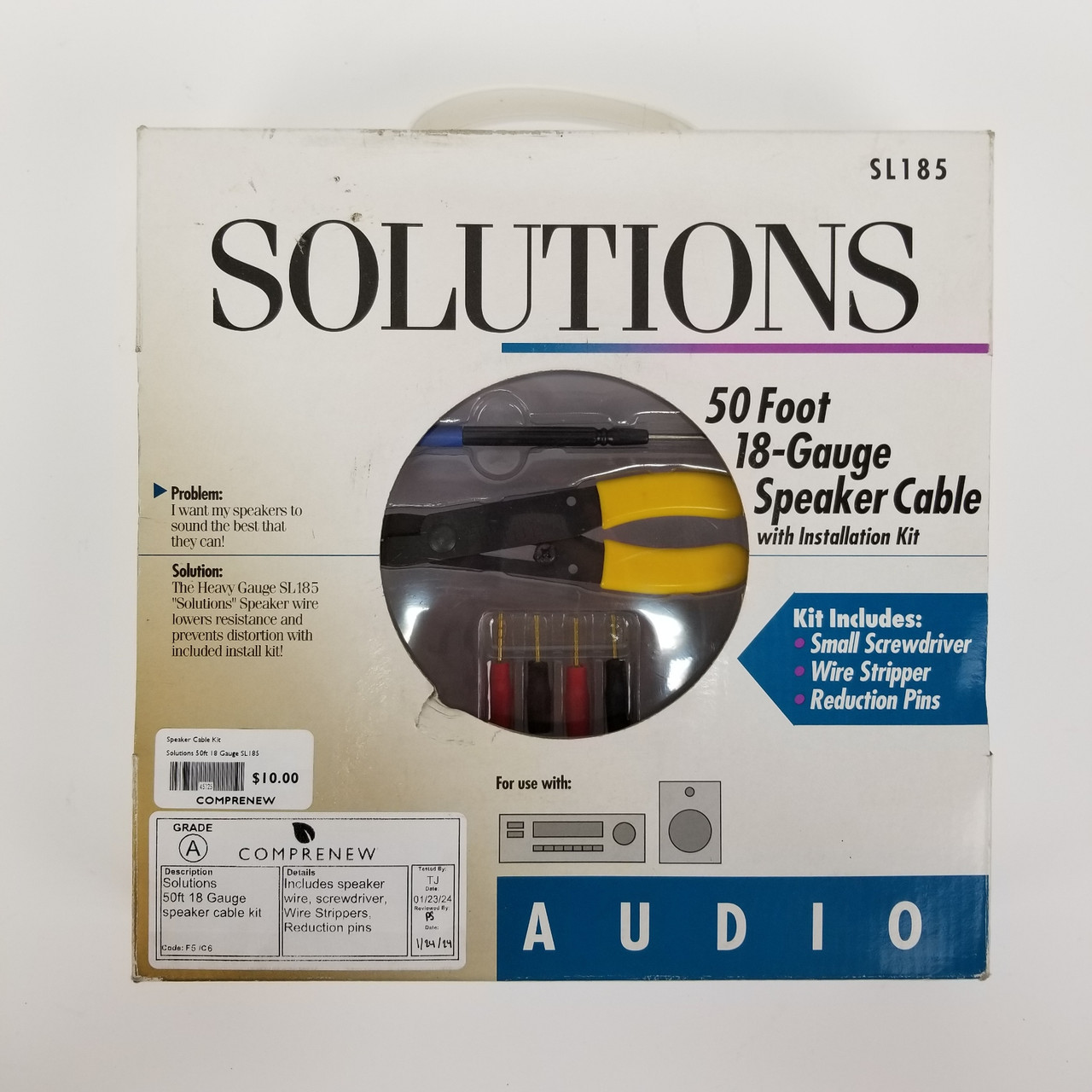 Solutions 50ft 18 Gauge Speaker Cable Kit | Grade A