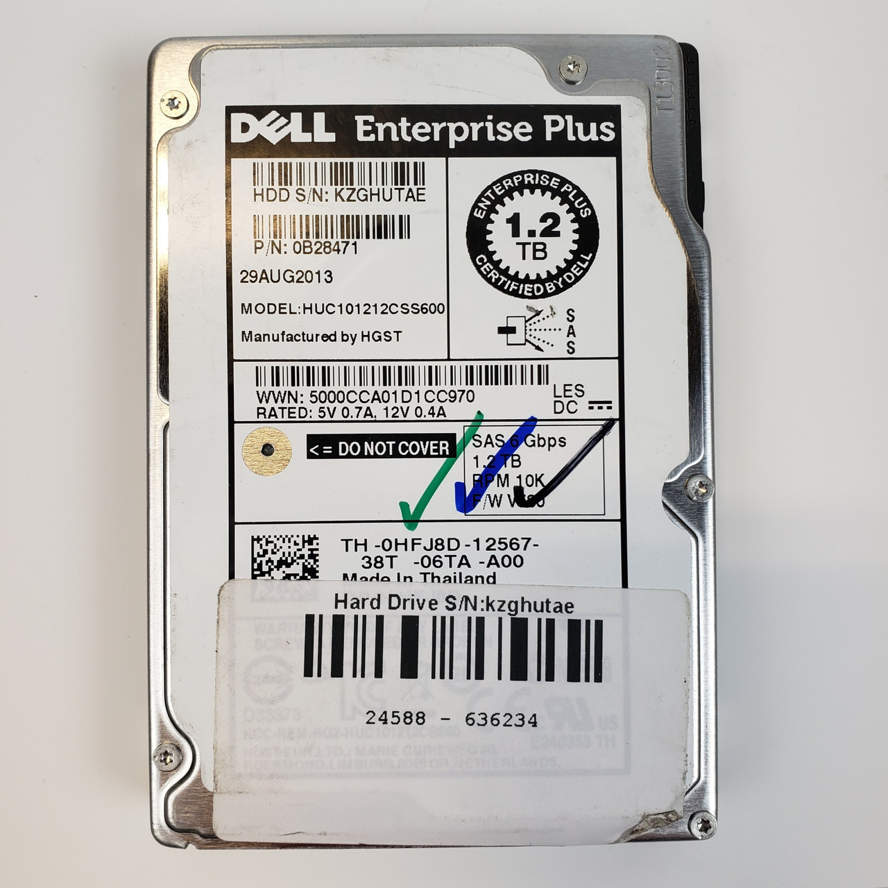 Dell Enterprise HUC101212CSS600 1.2TB SAS Hard Drive | Grade A