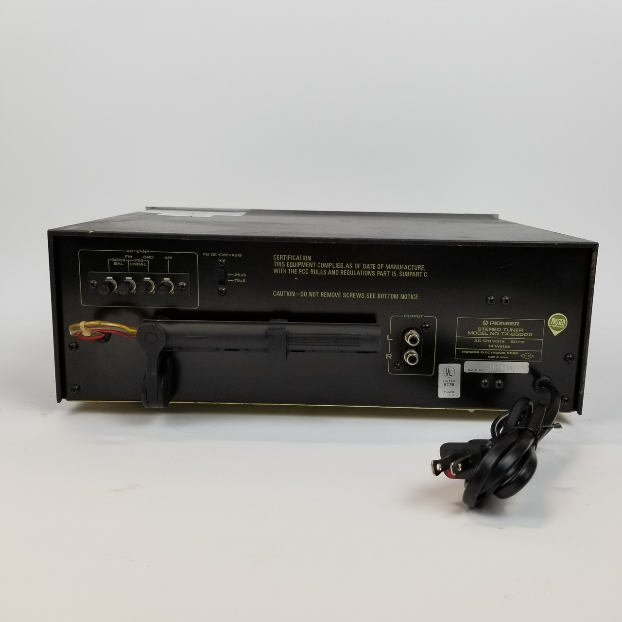 Pioneer TX-6500 II AM/FM Stereo Analog Radio Tuner | Grade B